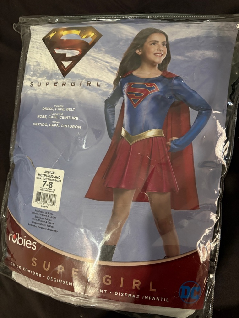 Supergirl Costume Medium 7-8